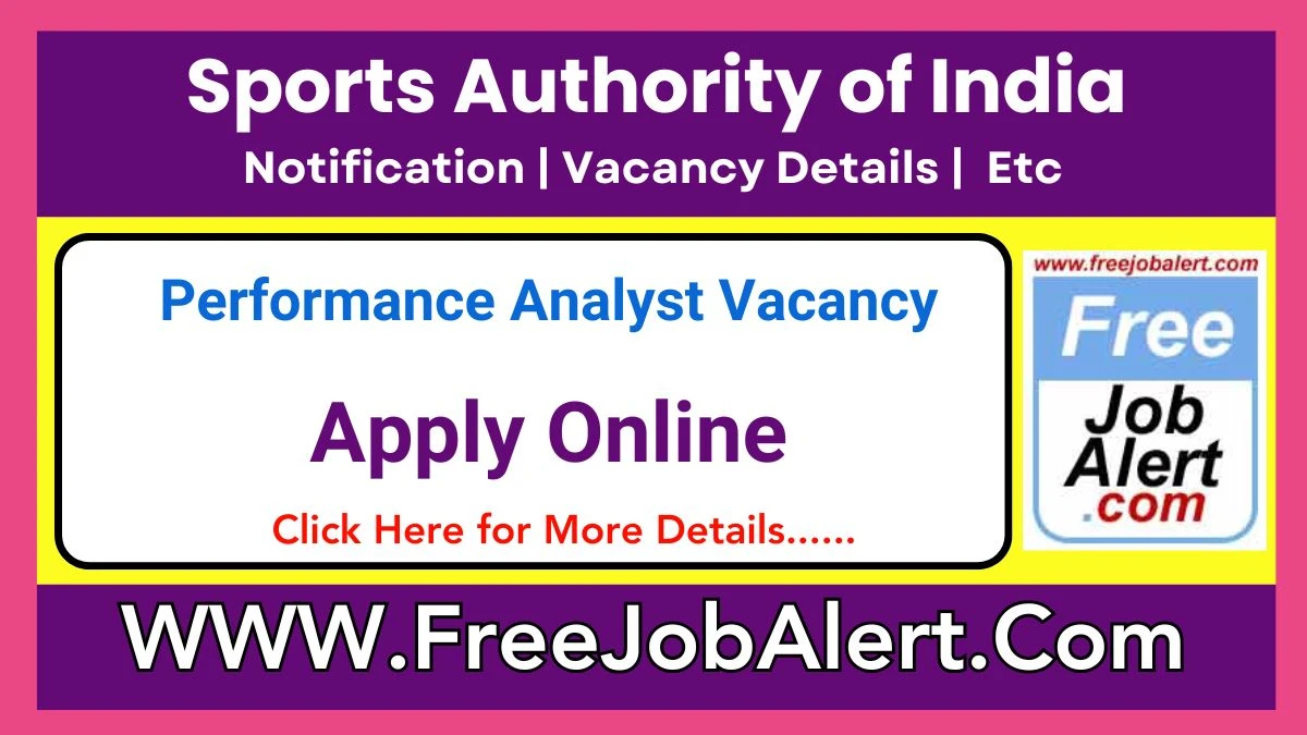 Sports Authority of India Performance Analyst Recruitment 2025 – Apply Online for 05 Posts