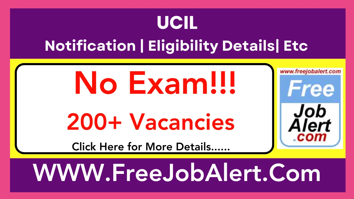 UCIL Fitter, Electrician & Other Recruitment 2025 – Apply Online for 228 Posts