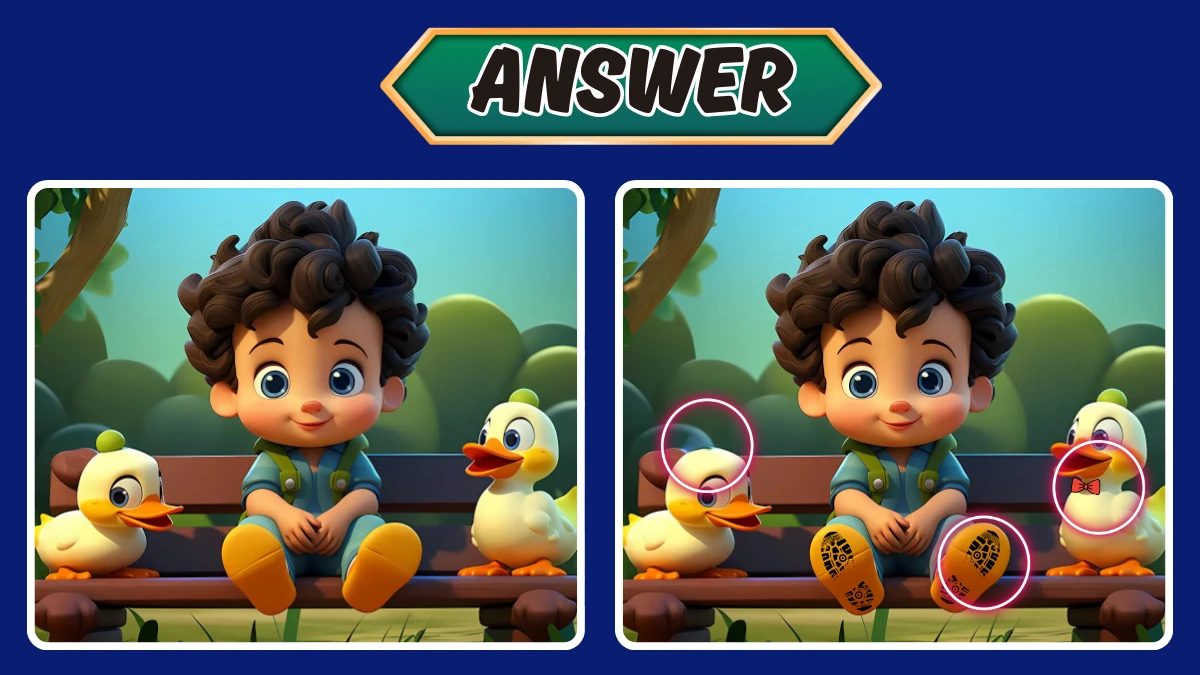 Optical Illusion 10 Seconds Challenge: Only Extra Sharp Eyes Can spot the 3 Differences in this Image