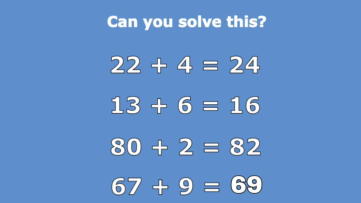 You are a Math Genius if you can Solve the Math Puzzle in 6 Secs