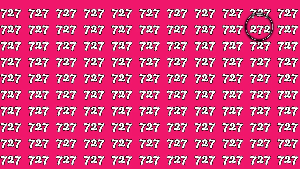 Optical Illusion 8 Seconds Challenge: Only People with Eagle Eyes Can spot the Number 272