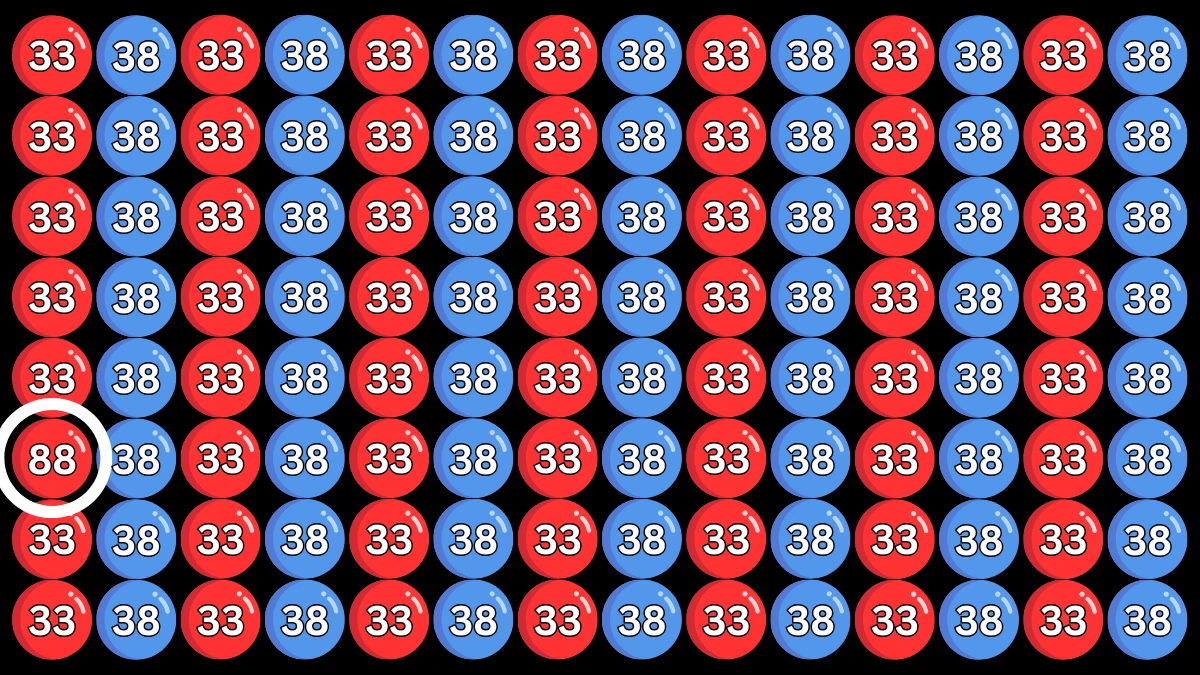 Optical Illusion 8 Seconds Challenge: Only People with Eagle Eyes Can spot the Number 88