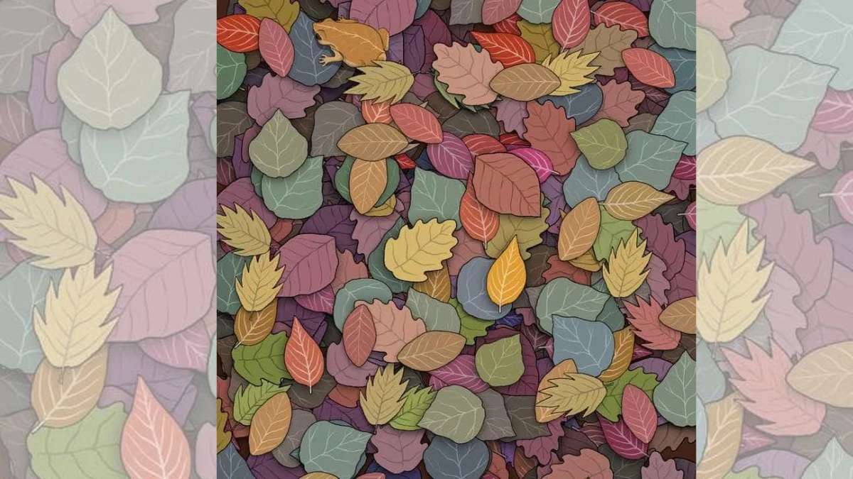 Optical Illusion Visual Test: If You Have Eagle Eyes find the Hidden frog in 7 Secs