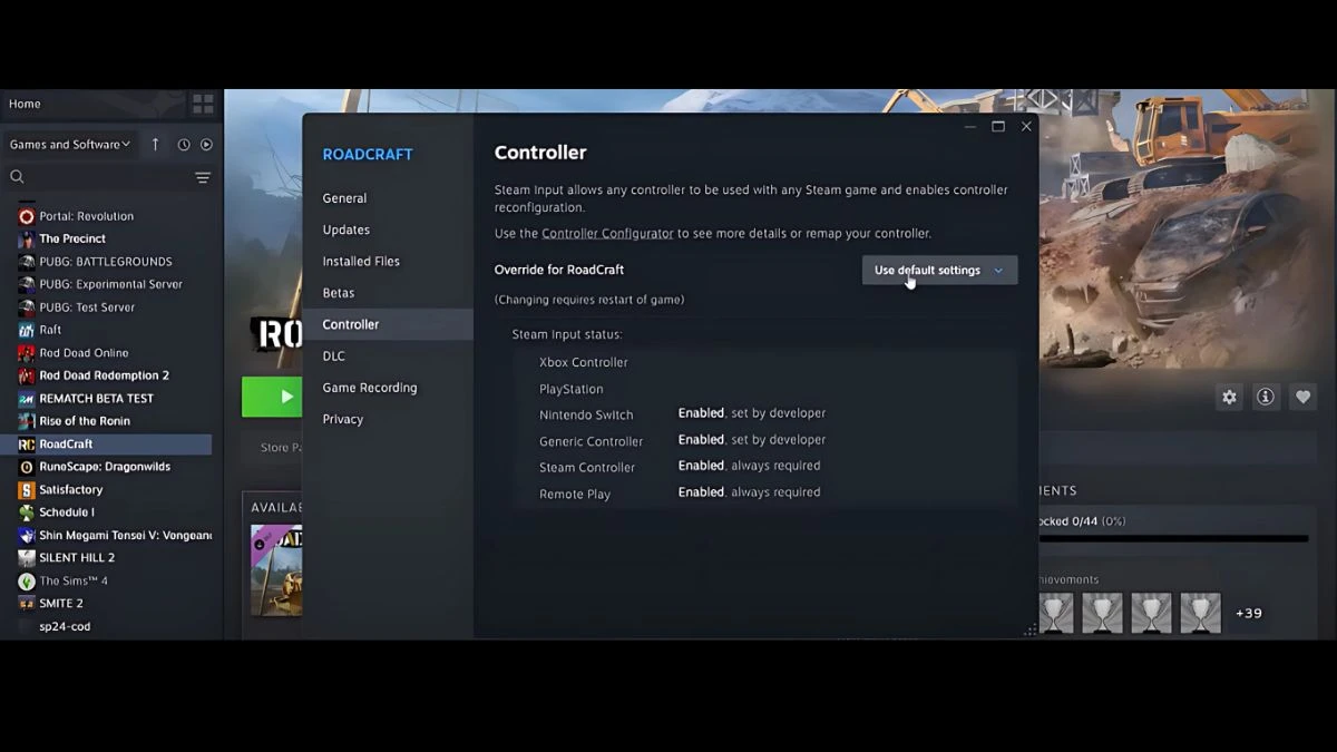 Roadcraft Controller Not Working, How to Fix Controller or Gamepad Not Working in Roadcraft