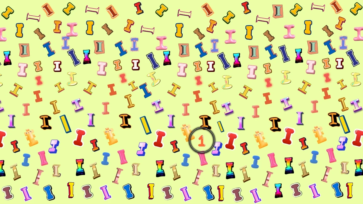 Observation Find it Out: Within 5 Seconds Spot The Number 1 among I