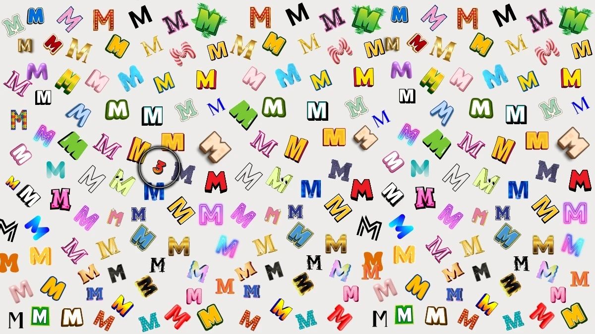 Observation Find it Out: Within 6 Seconds Spot The Number 3 among M
