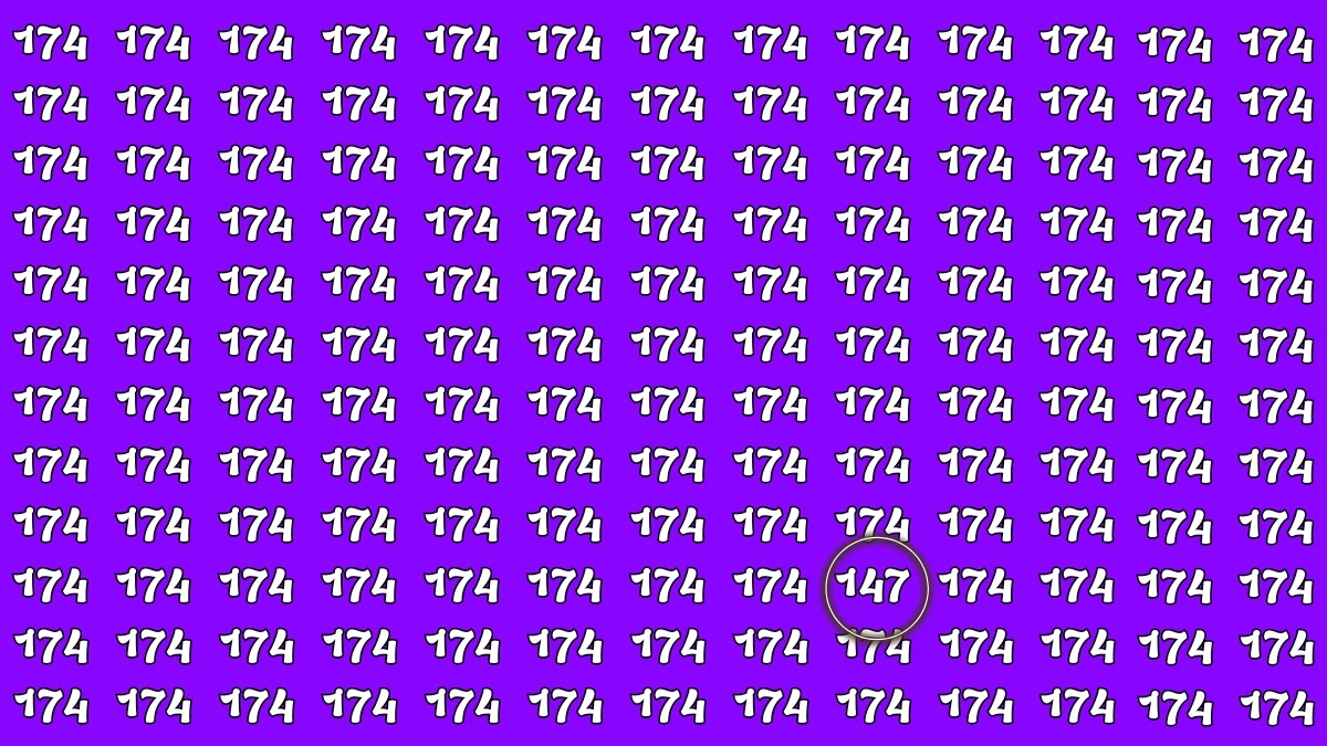 Optical Illusion 8 Seconds Challenge: Only People with Eagle Eyes Can spot the Number 147