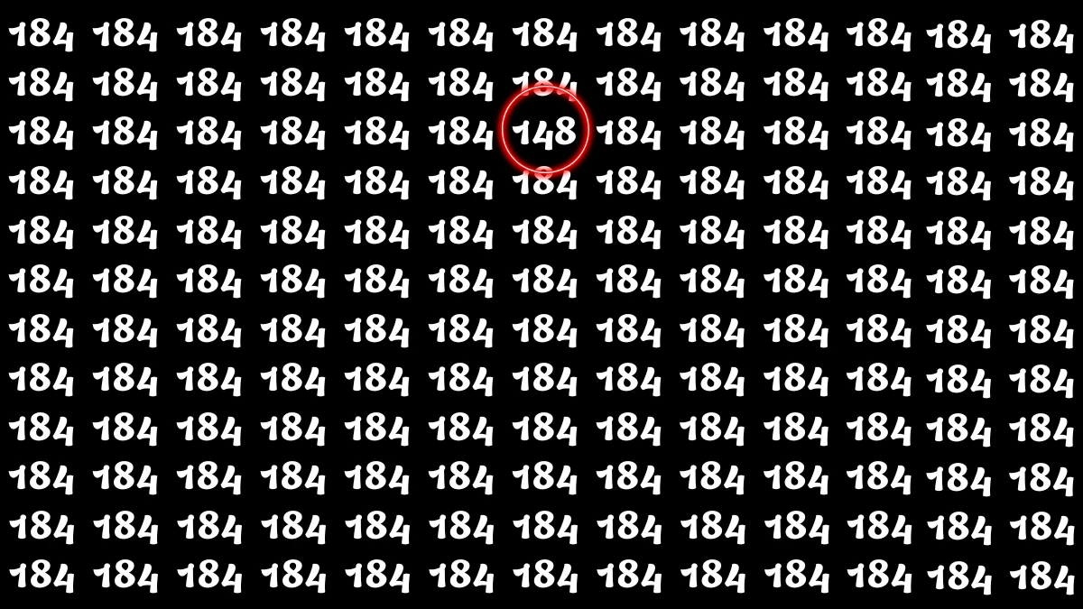 Optical Illusion 8 Seconds Challenge: Only People with Eagle Eyes Can spot the Number 148