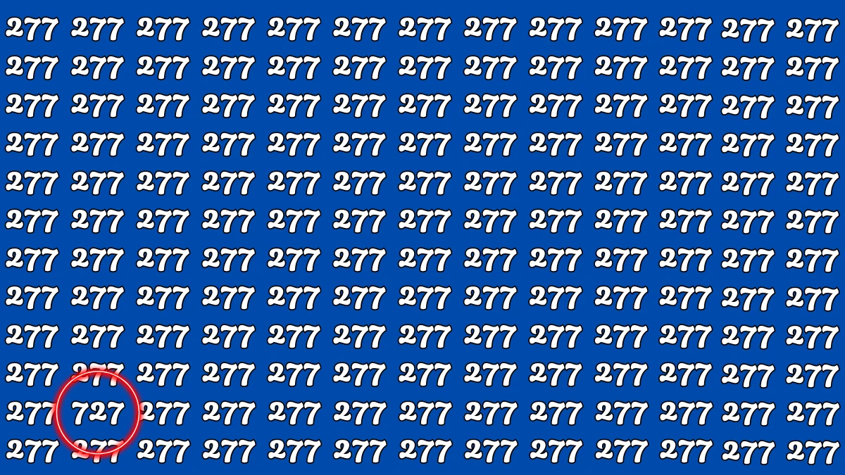 Optical Illusion 8 Seconds Challenge: Only People with Eagle Eyes Can spot the Number 727