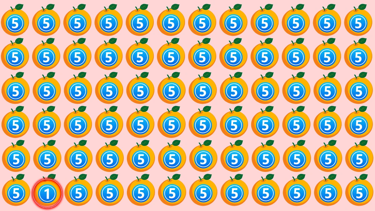 Optical Illusion IQ Test: Are You A Genius? Within 5 Seconds Spot The Number 1 among 5