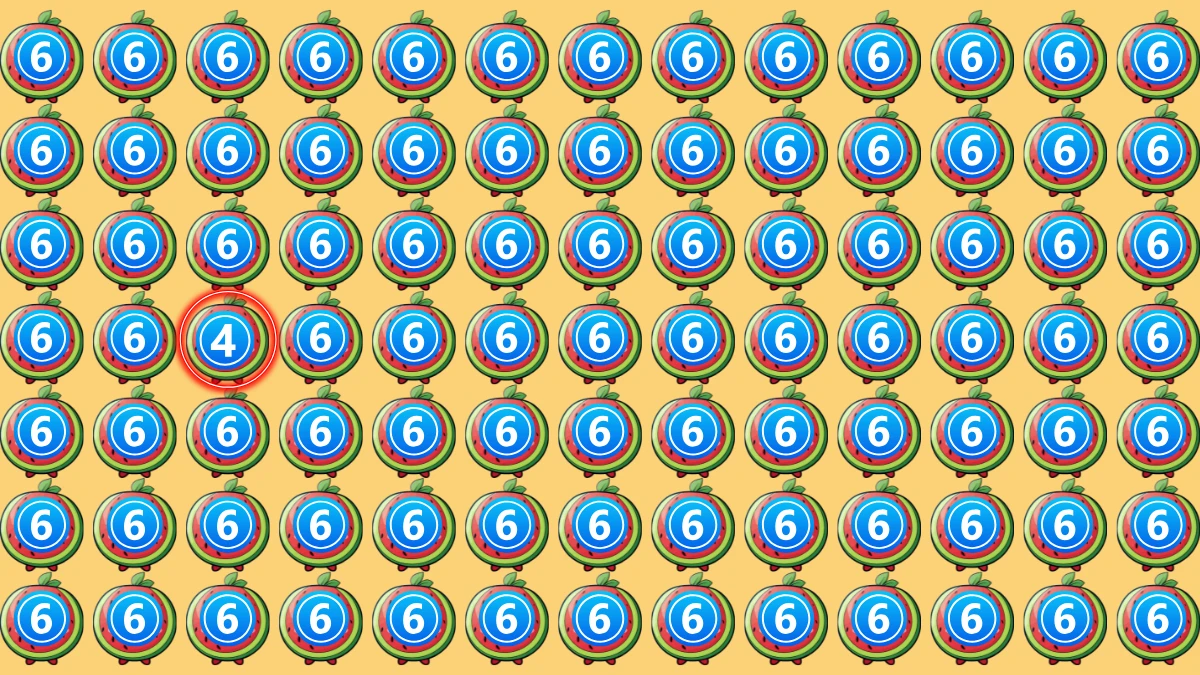 Optical Illusion IQ Test: Are You A Genius? Within 6 Seconds Spot The Number 4 among 6
