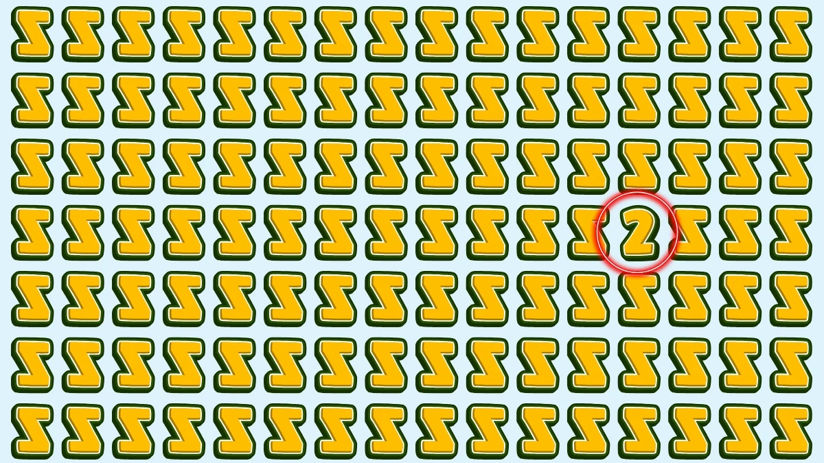 Optical Illusion: Within 5 Seconds Spot The Number 2 among Inverted Z