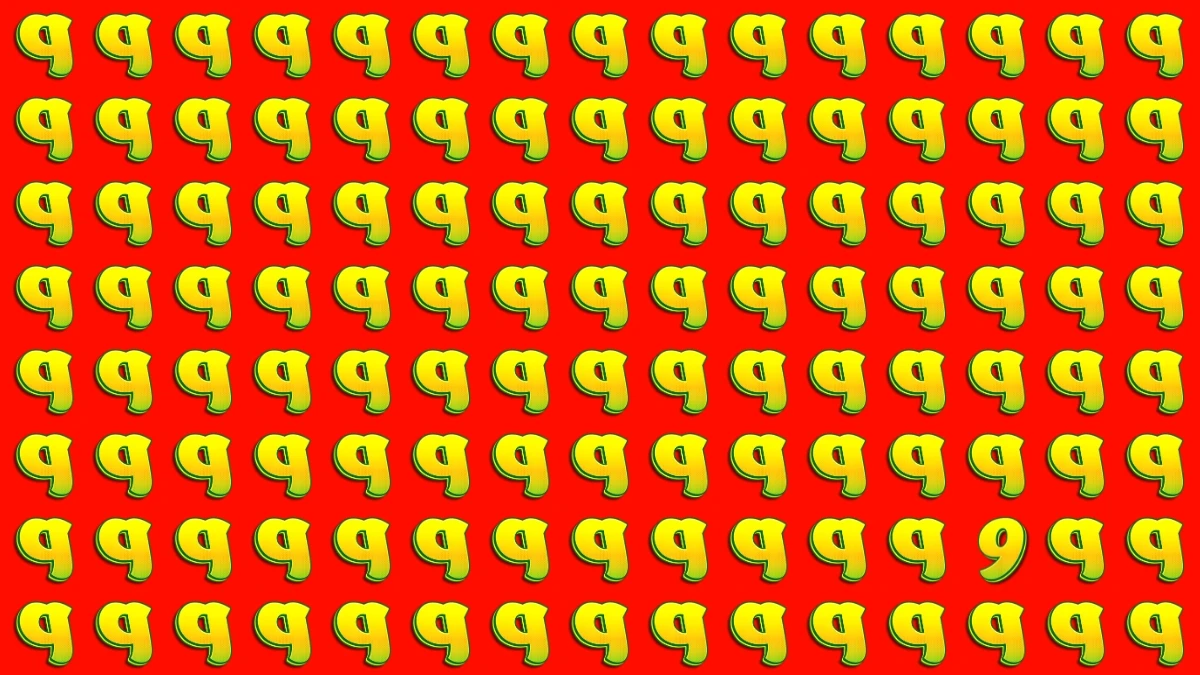 Optical Illusion: Within 6 Seconds Spot The Number 9 among Inverted P