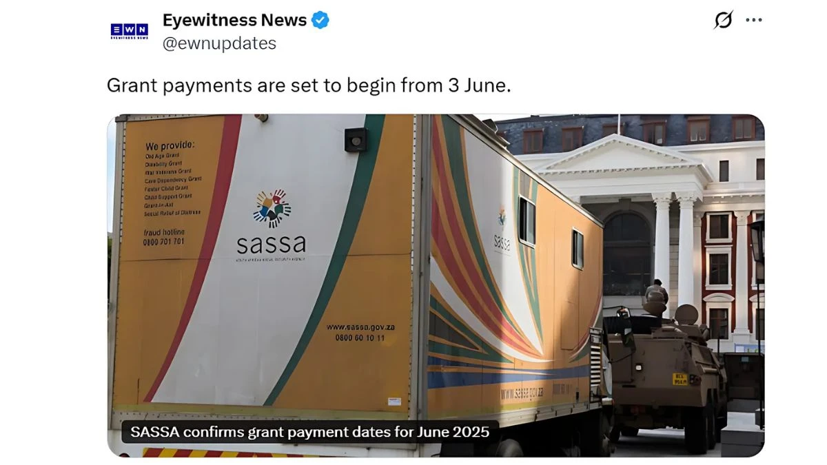 SASSA Grant Payment Dates June 2025
