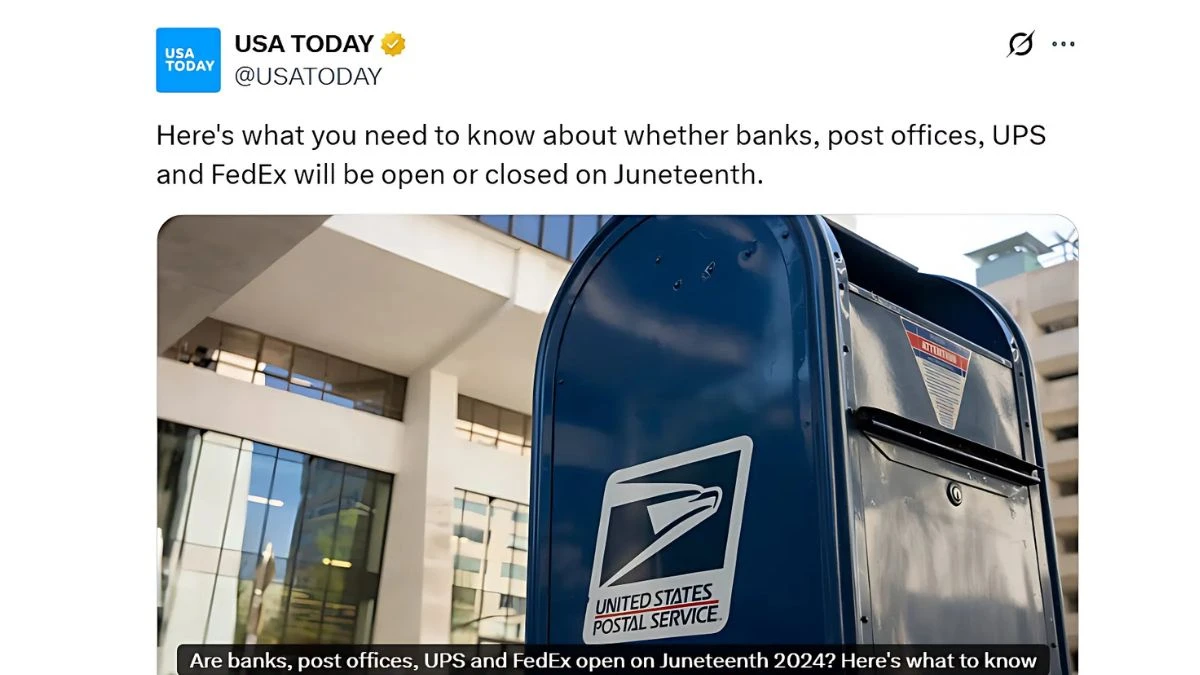 Are Banks, Stock Market, School, Post Office, FedEx and UPS Open on Juneteenth 2025? Know What's Open and Closed on Juneteenth Day