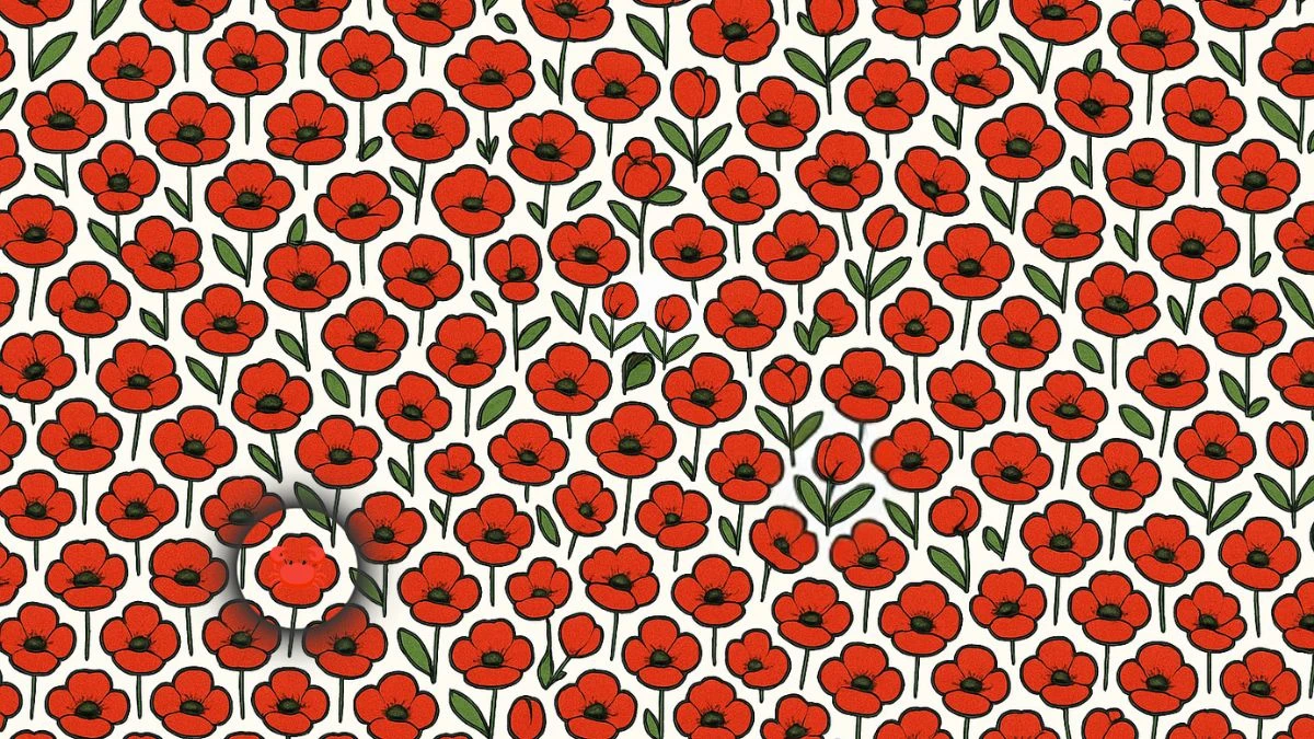 Brain Teaser 5 Secs Challenge: Can You Find the Hidden Crab Among Flowers