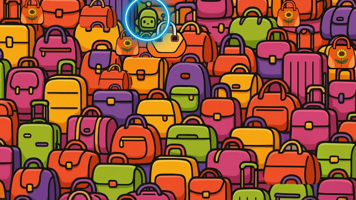 Brain Teaser 5 Secs Challenge: Can You Find the Hidden Robot Among Bags