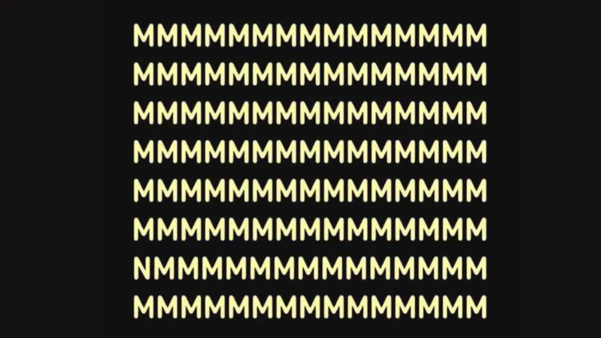 Optical Illusion IQ Test: Are You A Genius? Within 5 Seconds Spot The Letter N among M