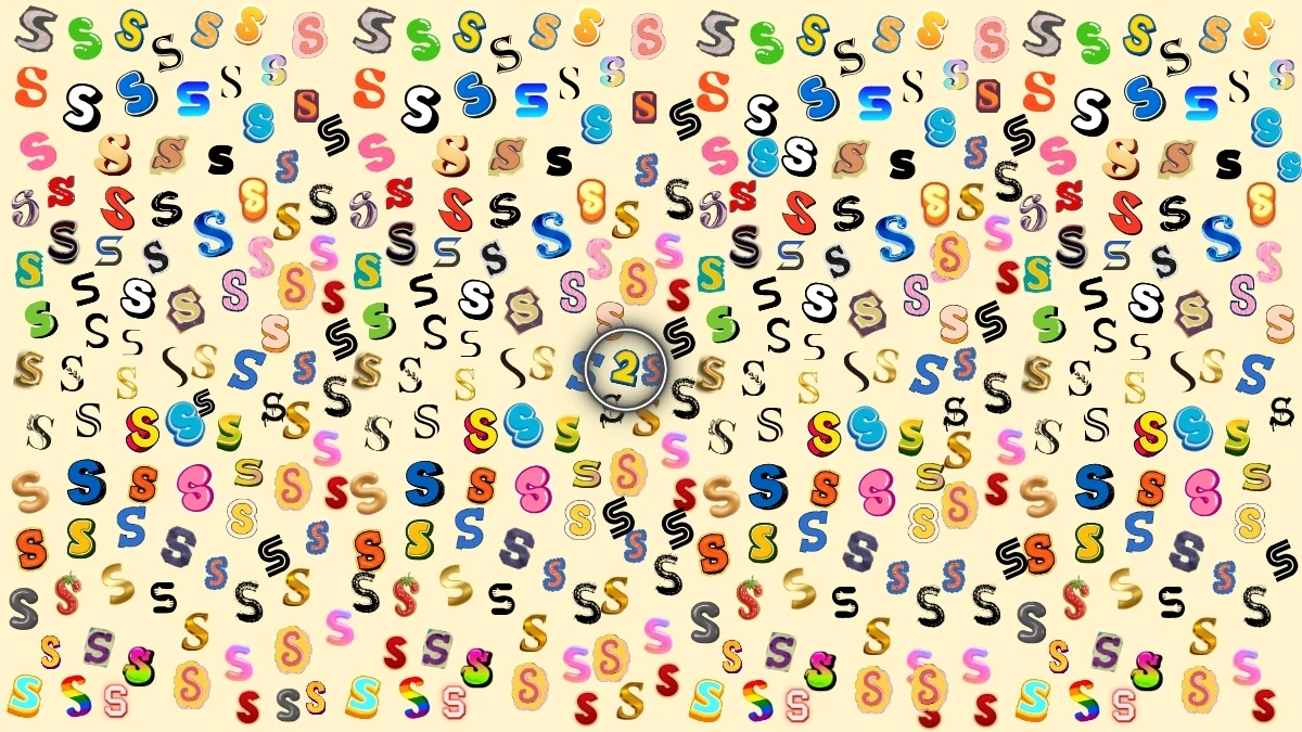 Observation Find it Out: Within 6 Seconds Spot The Number 2 among S