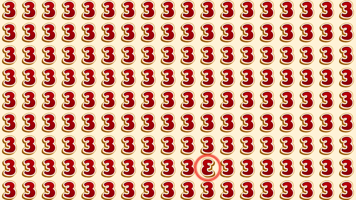 Observation Skills Test: Within 5 Seconds Spot The Inverted 3 among 3