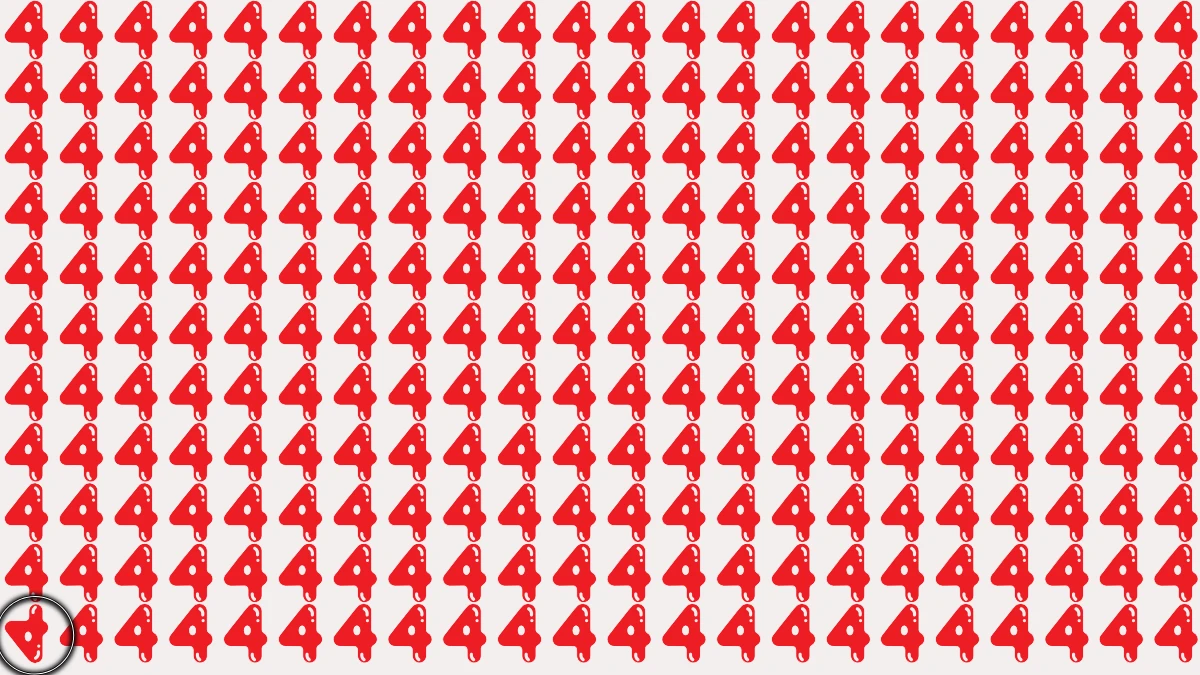 Observation Skills Test: Within 5 Seconds Spot The Inverted 4 among 4