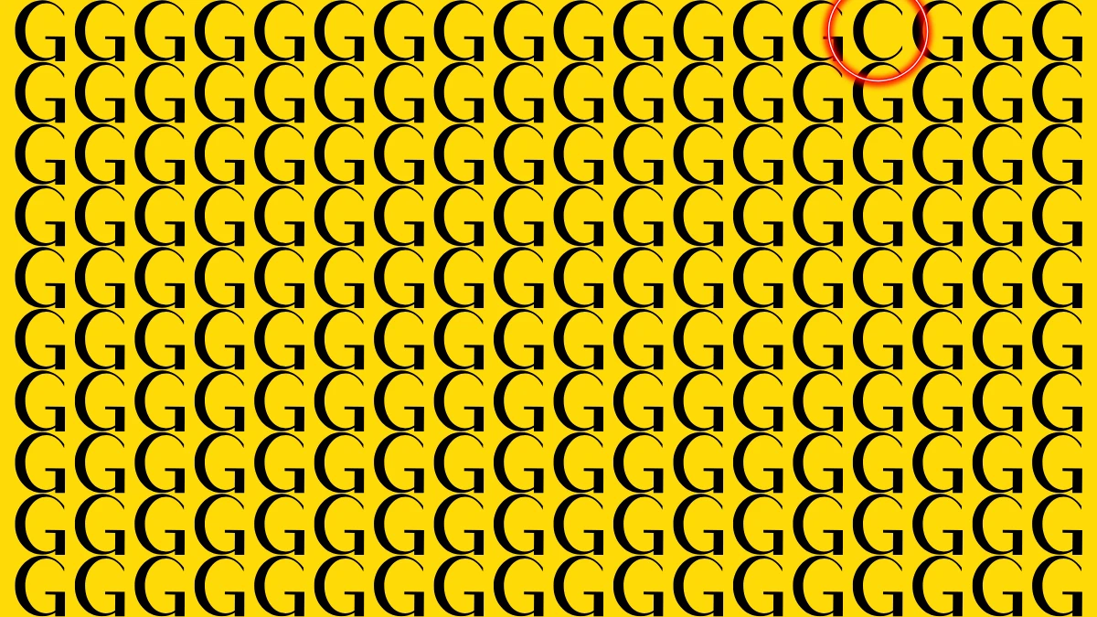 Observation Skills Test: Within 5 Seconds Spot The Letter C among G