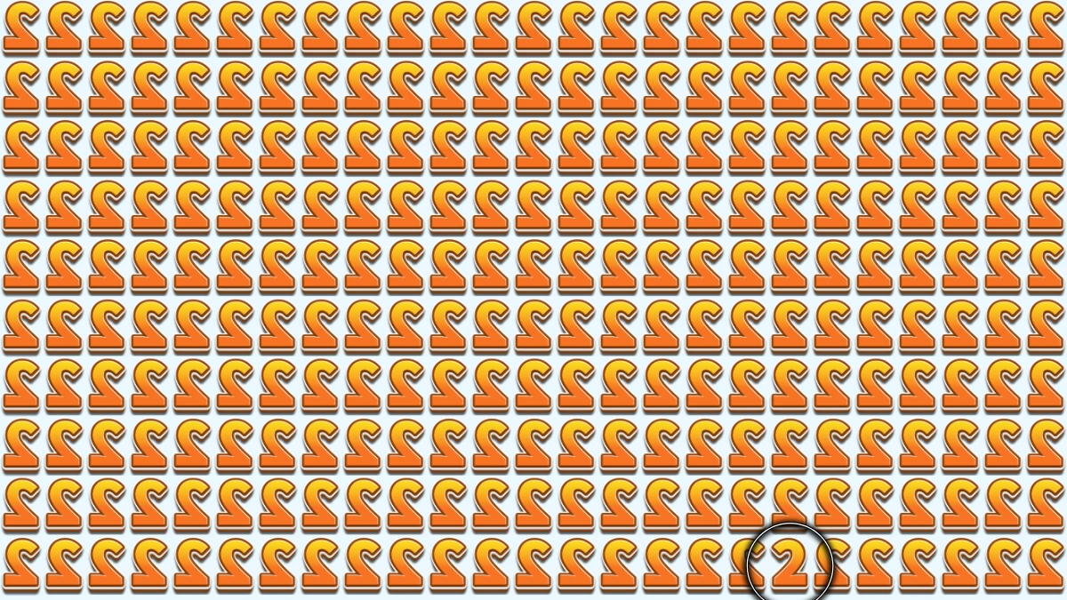 Observation Skills Test: Within 5 Seconds Spot The Number 2 among Inverted 2