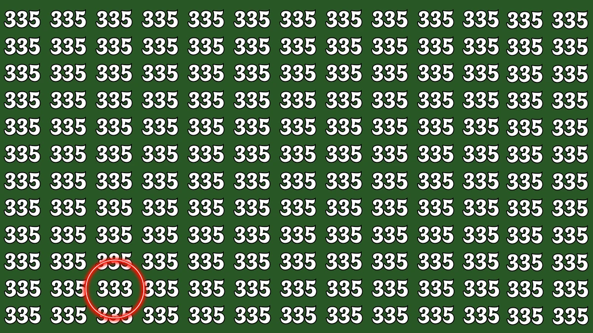 Optical Illusion 7 Seconds Challenge: Only People with Eagle Eyes Can spot the Number 333