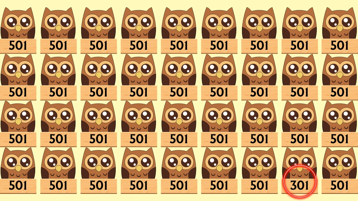 Optical Illusion 8 Seconds Challenge: Only People with Eagle Eyes Can spot the Number 301