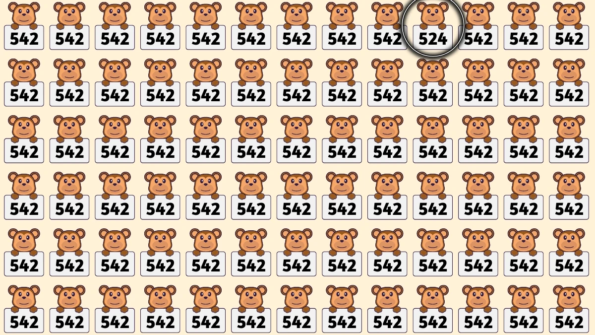 Optical Illusion 8 Seconds Challenge: Only People with Eagle Eyes Can spot the Number 524