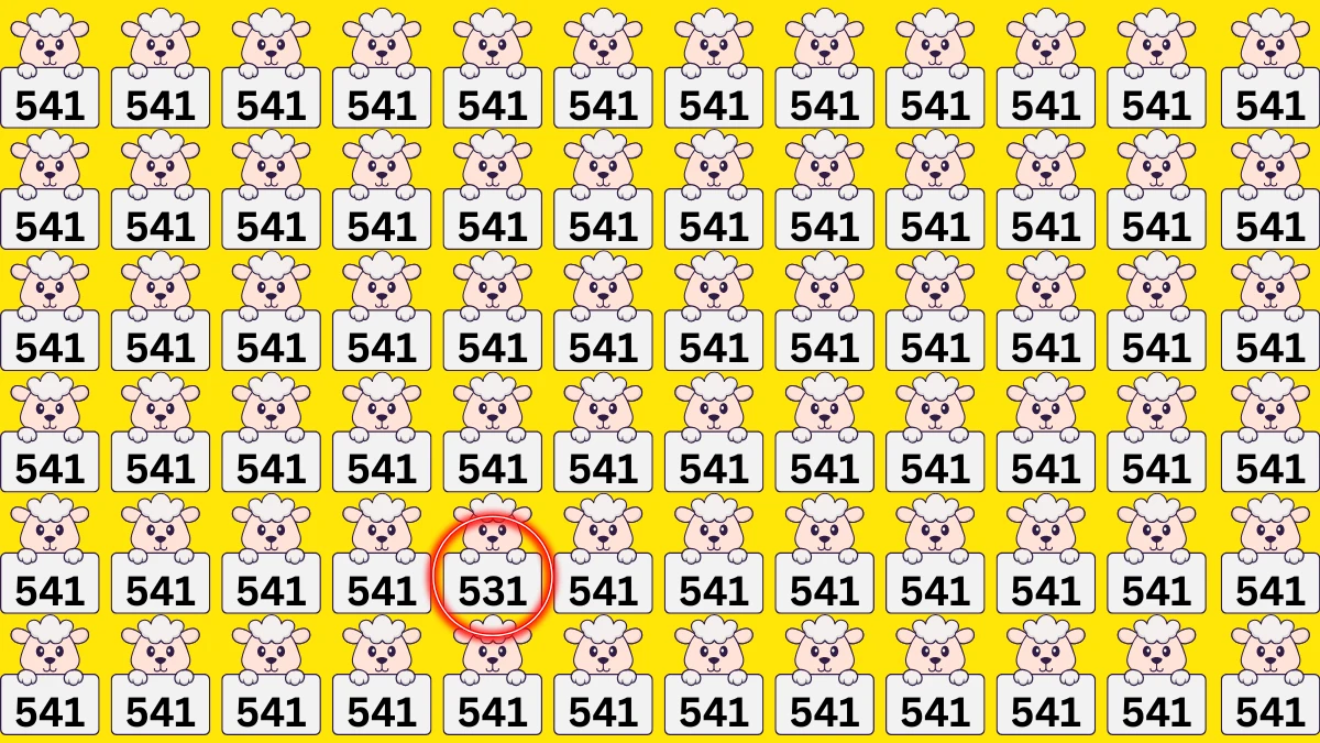 Optical Illusion 8 Seconds Challenge: Only People with Eagle Eyes Can spot the Number 531