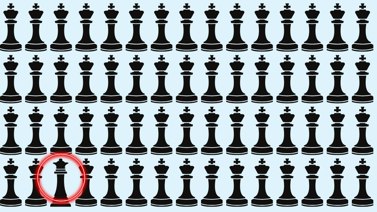 Optical Illusion: Can you Find the Queen among Kings in 5 seconds