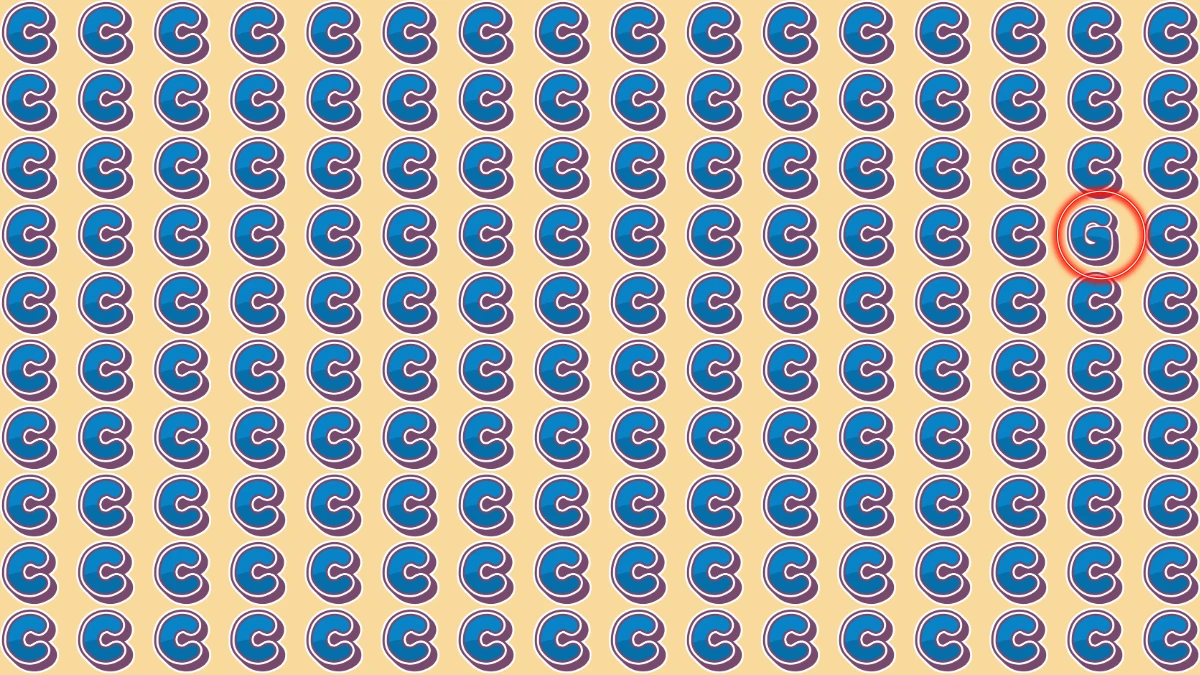 Optical Illusion IQ Test: Are You A Genius? Within 5 Seconds Spot The Letter G among C