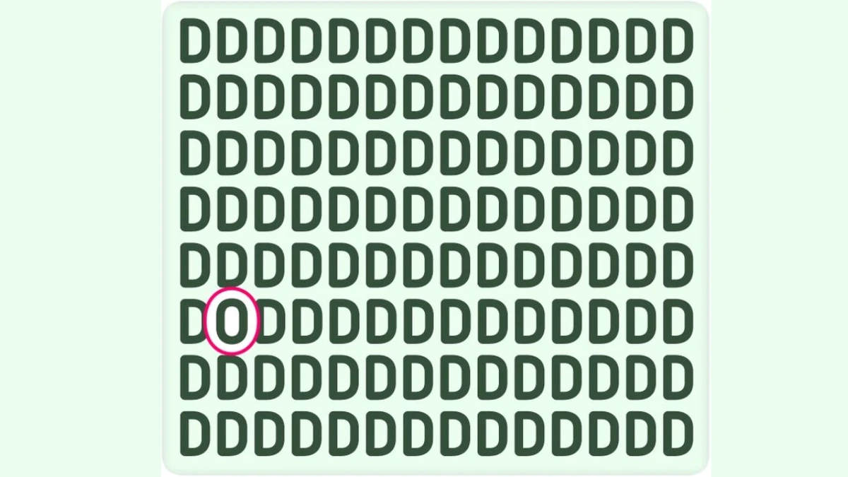 Optical Illusion IQ Test: Are You A Genius? Within 5 Seconds Spot The Letter O among D