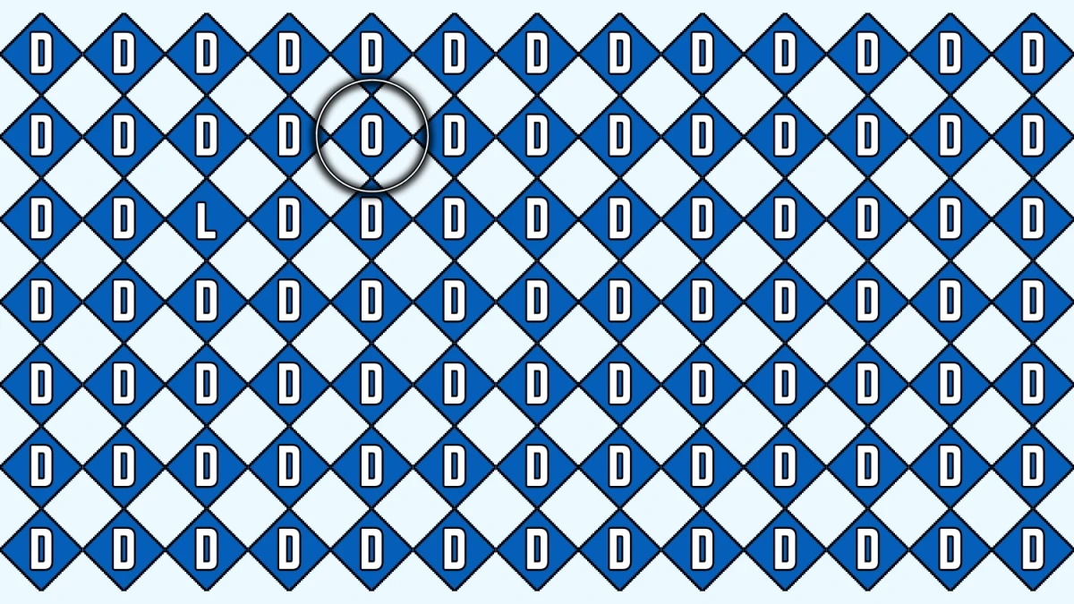 Optical Illusion IQ Test: Are You A Genius? Within 5 Seconds Spot The Number 0 among Letter D