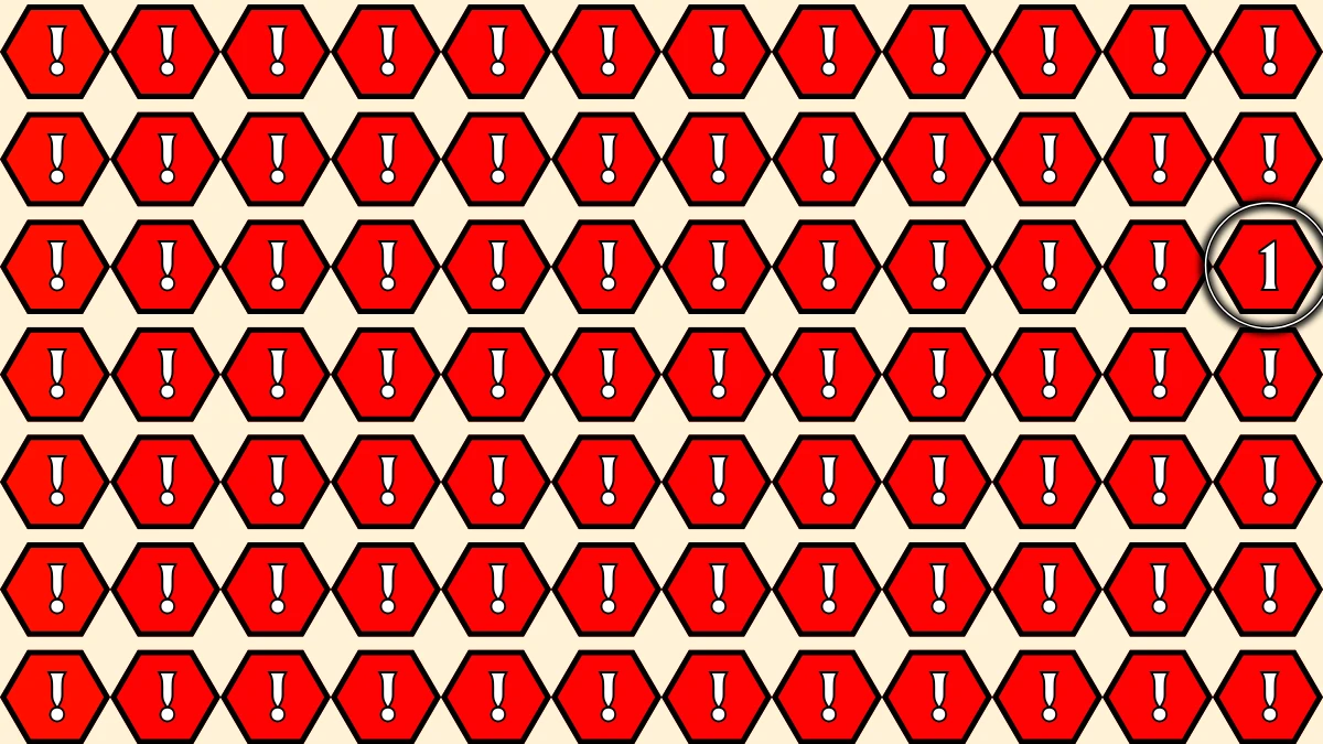 Optical Illusion IQ Test: Are You A Genius? Within 5 Seconds Spot The Number 1