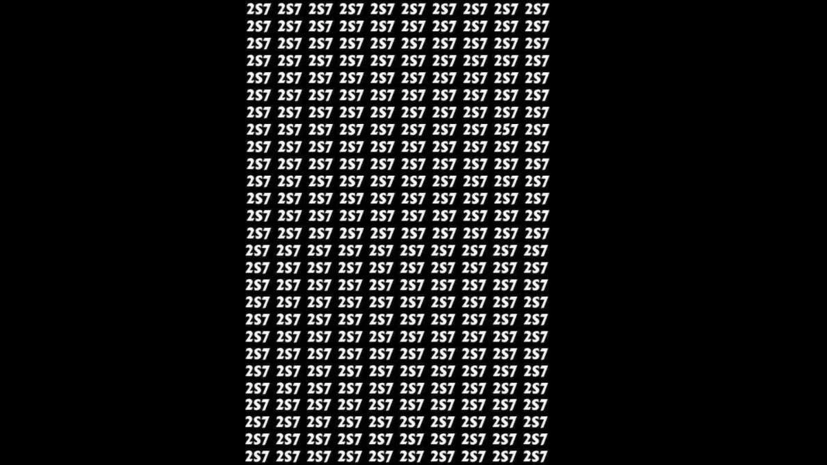 Optical Illusion IQ Test: Only Eagle Eyes Can Spot The Number 257 Hidden Among 2S7s In 5 Seconds