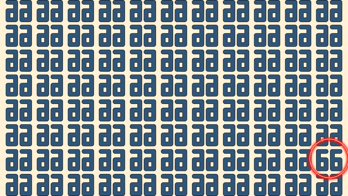 Optical Illusion: Within 5 Seconds Spot The Number 66 among Inverted 66