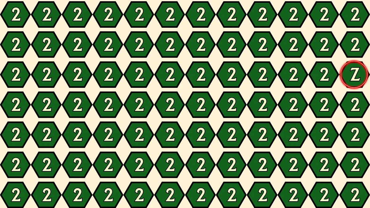 Brain Teaser: Within 5 Seconds Spot The Letter Z among 2