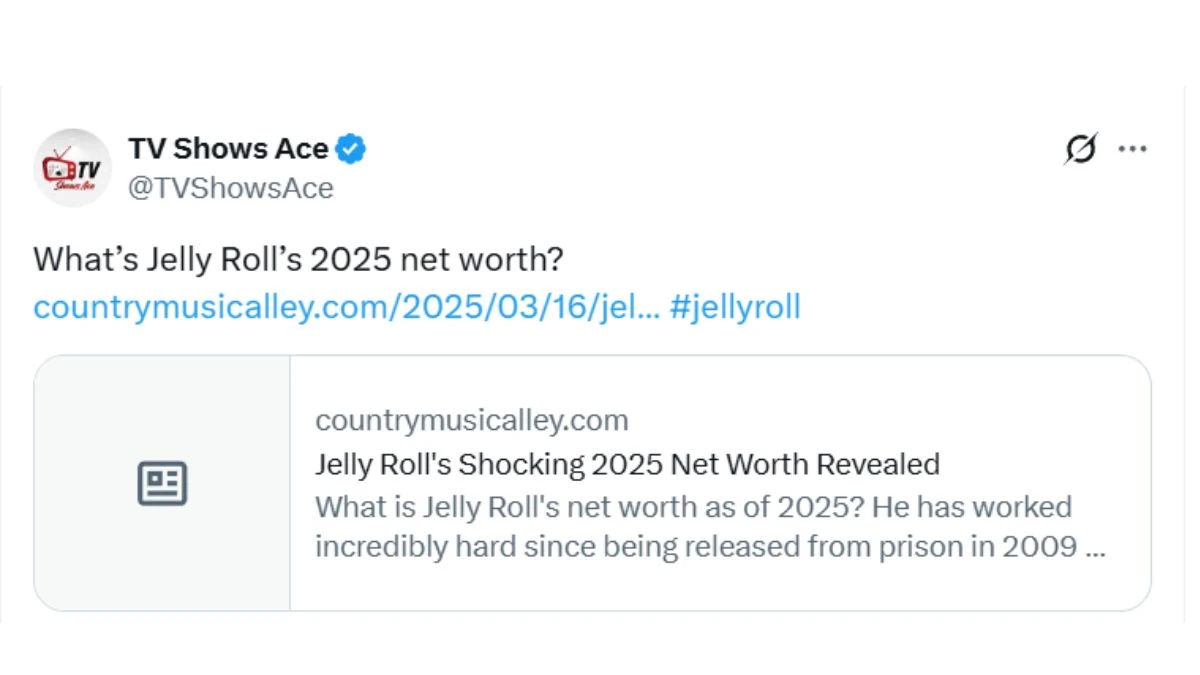 Jelly Roll Net Worth 2025, How Much is Jelly Roll Net Worth in 2025?