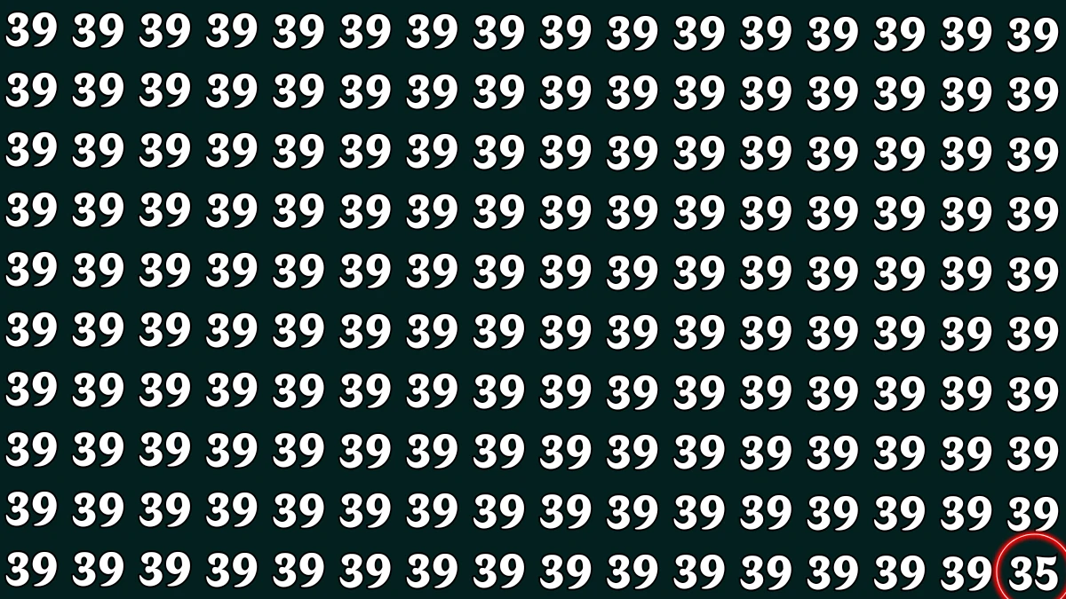 Observation Find it Out: Within 5 Seconds Spot The Number 35 among 69