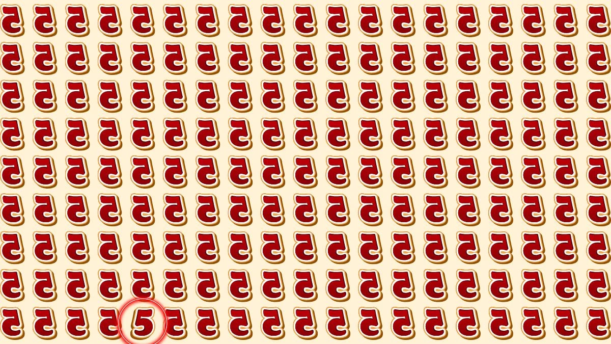 Observation Skills Test: Within 5 Seconds Spot The Inverted 5 among 5