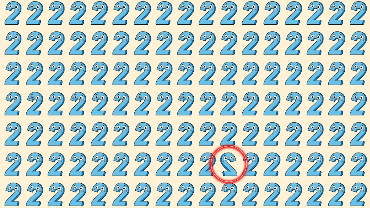 Observation Skills Test: Within 6 Seconds Spot The Inverted 2 among 2