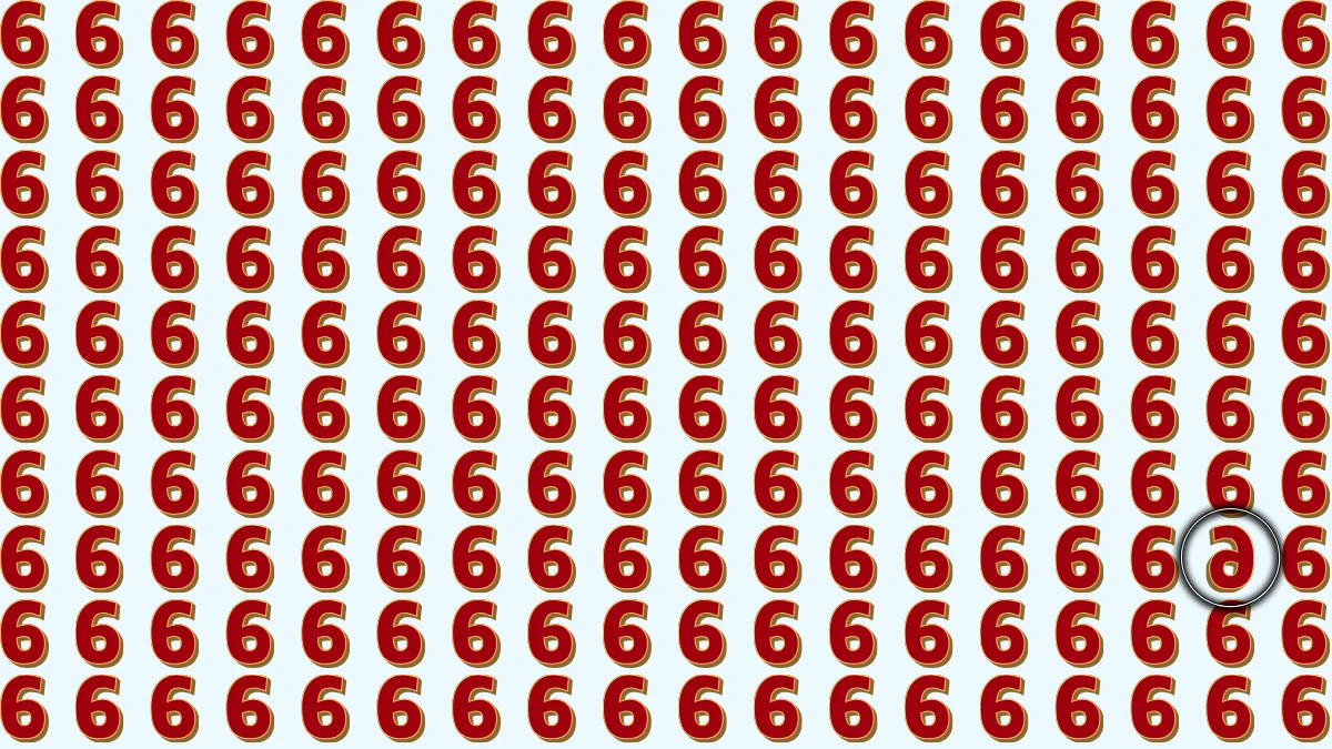 Observation Skills Test: Within 6 Seconds Spot The Inverted 6 among 6