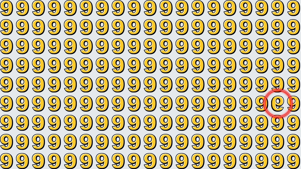 Observation Skills Test: Within 9 Seconds Spot The Inverted 9 among 9