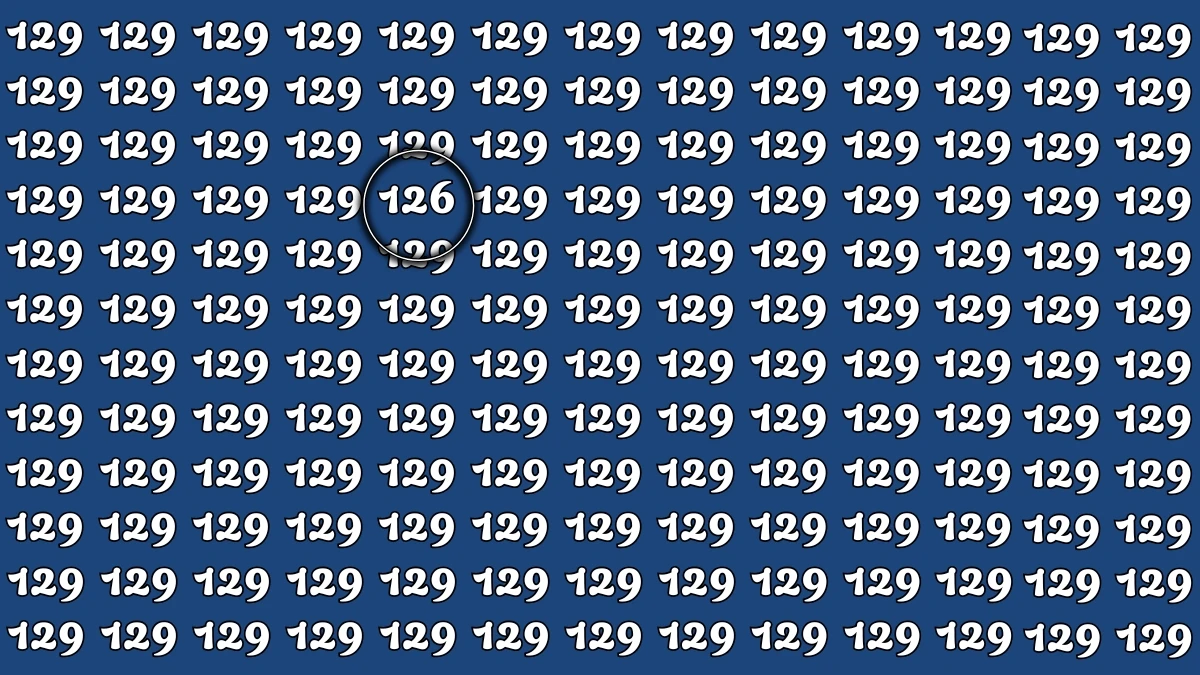 Optical Illusion 7 Seconds Challenge: Only People with Eagle Eyes Can spot the Number 126