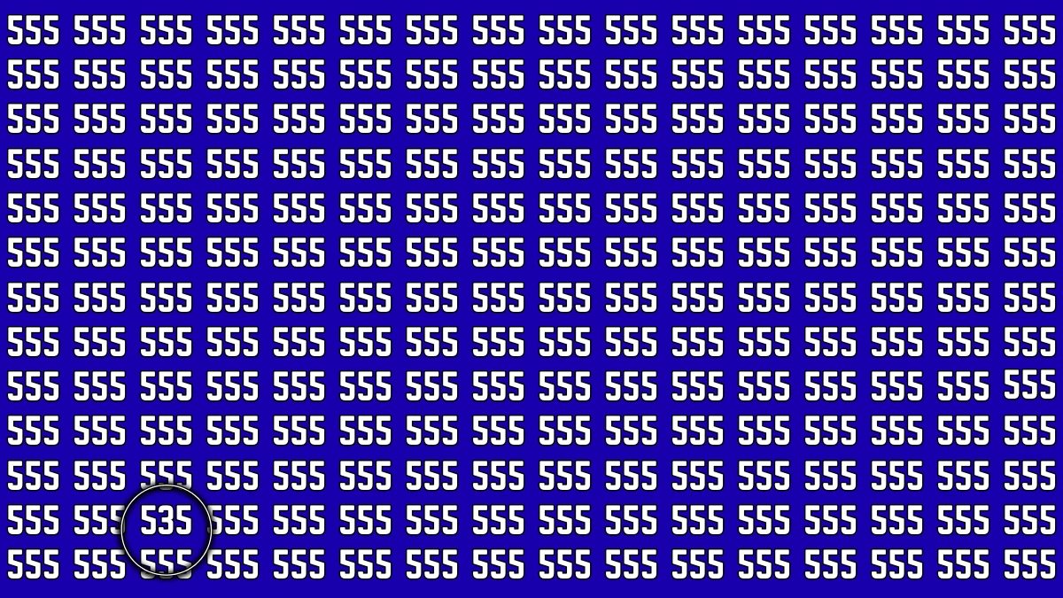 Optical Illusion 8 Seconds Challenge: Only People with Eagle Eyes Can spot the Number 525