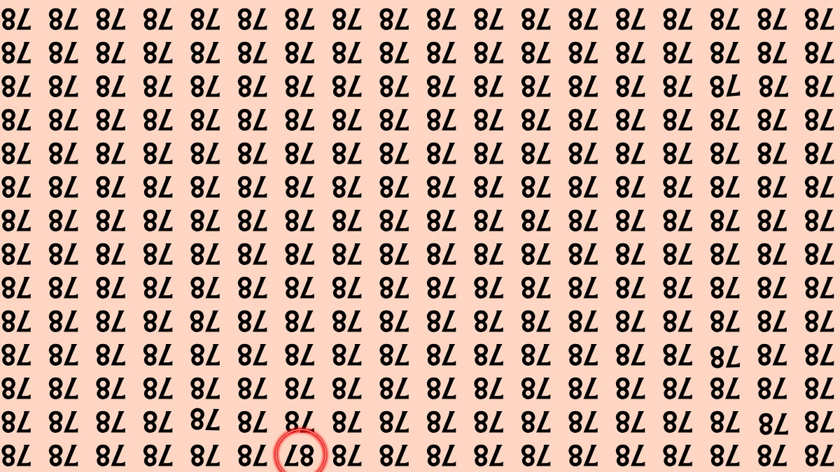 Optical Illusion IQ Test: Are You A Genius? Within 5 Seconds Spot The Inverted 87 among Inverted 78s