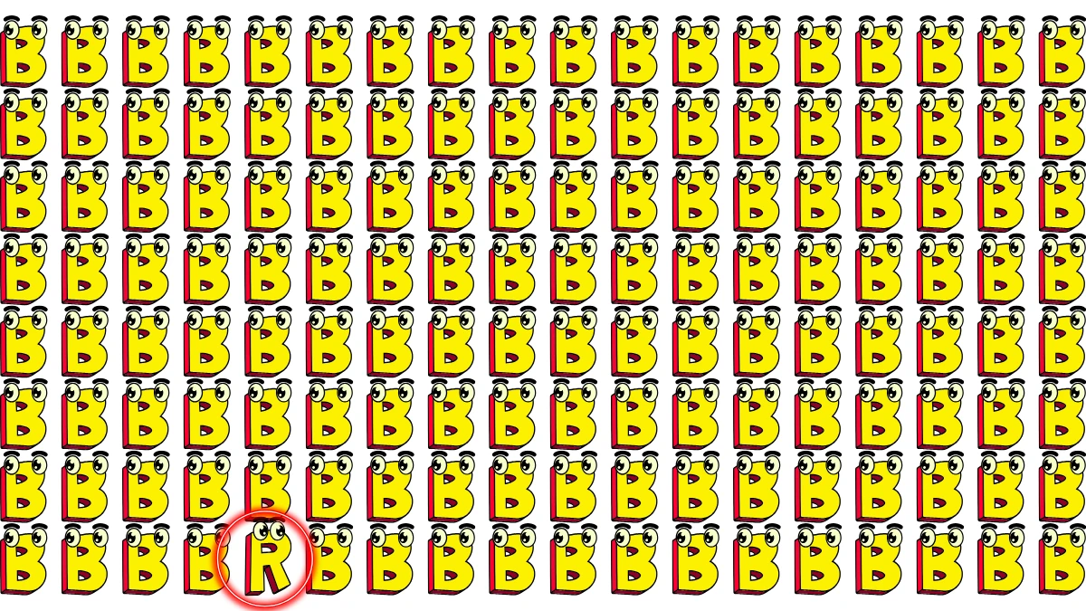 Optical Illusion IQ Test: Are You A Genius? Within 5 Seconds Spot The Letter R among B