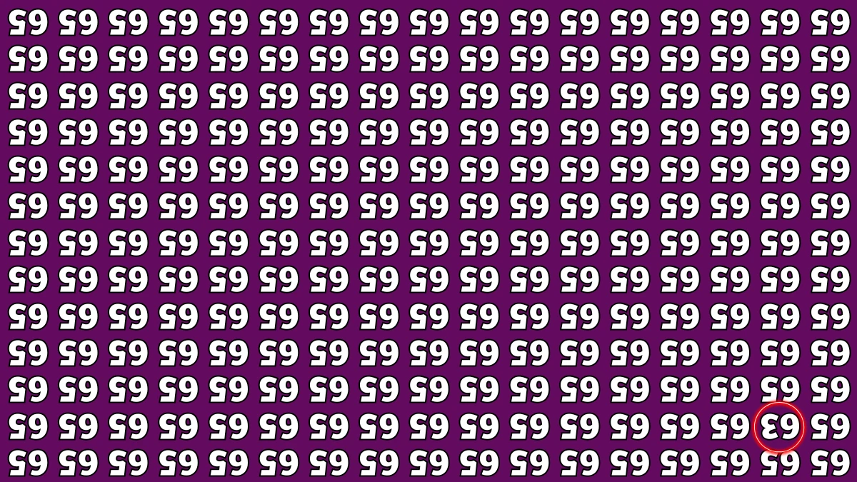 Optical Illusion IQ Test: Are You A Genius? Within 6 Seconds Spot The Inverted 63 among Inverted 65s